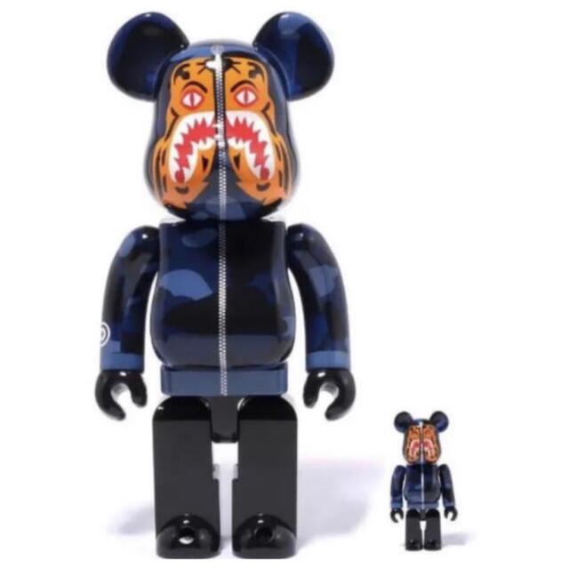 BE@RBRICK BAPE CAMO TIGER 100%400%