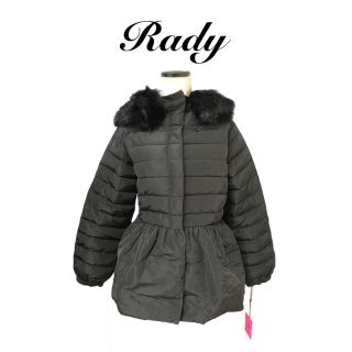 レディー(Rady)の【タグ付】Rady ファーファイバーダウンコート Sサイズ ブラック レディ(ダウンコート)