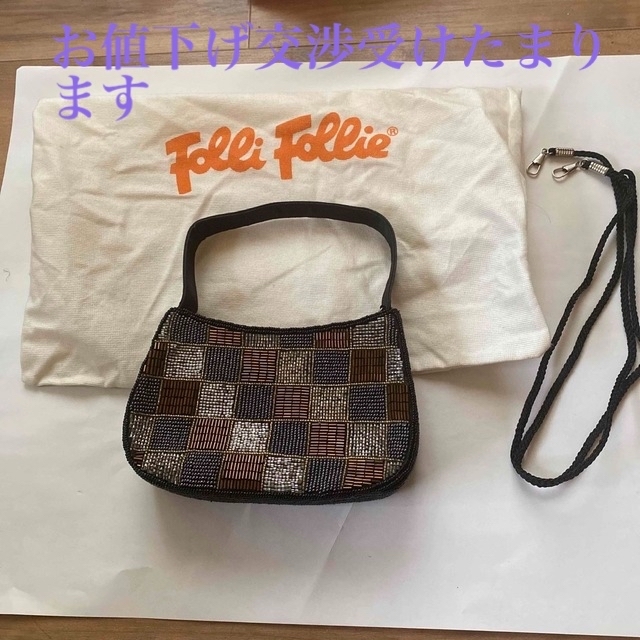 Folli Follie(フォリフォリ)の[💃Ｆｏｌｌｉ　Ｆｏｌｌｉｅ　定価:¥47.290 格子柄パーティバッグ💃] レディースのバッグ(ハンドバッグ)の商品写真