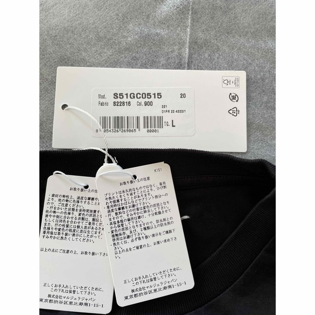 新品未使用メゾンマルジェラ TシャツLサイズ 【誠実】 congresso.amm