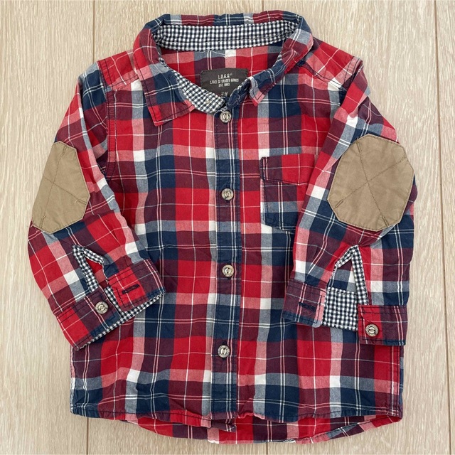 babyGAP(ベビーギャップ)のシャツ　2枚セット　H&M GAP キッズ/ベビー/マタニティのベビー服(~85cm)(シャツ/カットソー)の商品写真