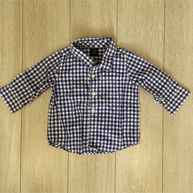 babyGAP(ベビーギャップ)のシャツ　2枚セット　H&M GAP キッズ/ベビー/マタニティのベビー服(~85cm)(シャツ/カットソー)の商品写真