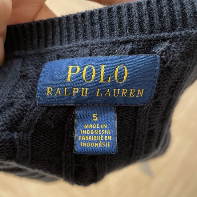 POLO RALPH LAUREN(ポロラルフローレン)のポロ　カーディガン　5 キッズ/ベビー/マタニティのキッズ服女の子用(90cm~)(カーディガン)の商品写真