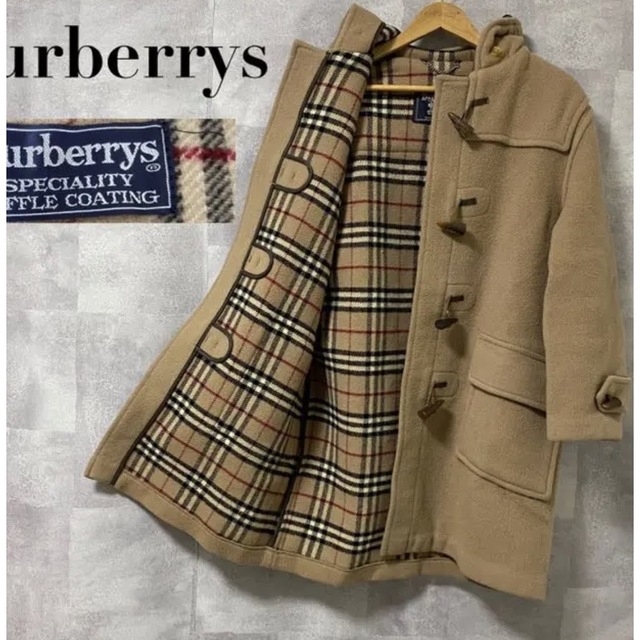 Burberrys バーバリー ダッフルコート ノバチェック カシミヤ キャメル-