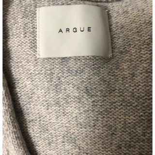 ARGUE - argue mellow knit ニット グレー 美品の通販 by machi