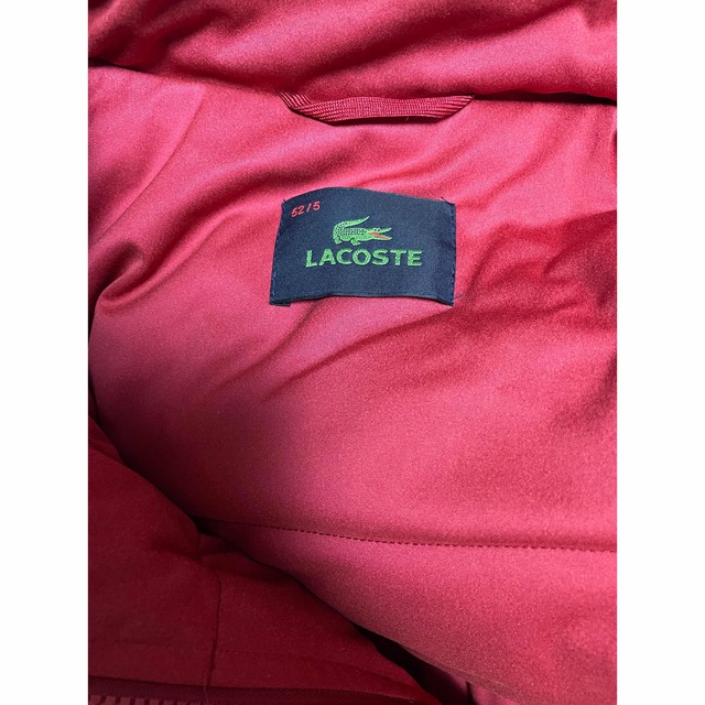 LACOSTE(ラコステ)の定価￥52,800  LACOSTE 機能素材”SAITOS”使用 赤色 レッド レディースのジャケット/アウター(ダウンコート)の商品写真