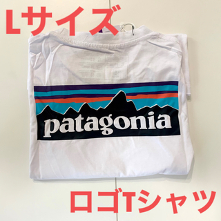 パタゴニア(patagonia)の新品 patagonia パタゴニア Tシャツ P-6LOGO ホワイト　L(Tシャツ/カットソー(半袖/袖なし))
