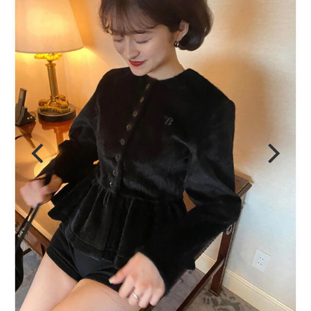 ビビィBibiy ODETTE PEPURAMU CARDIGAN-