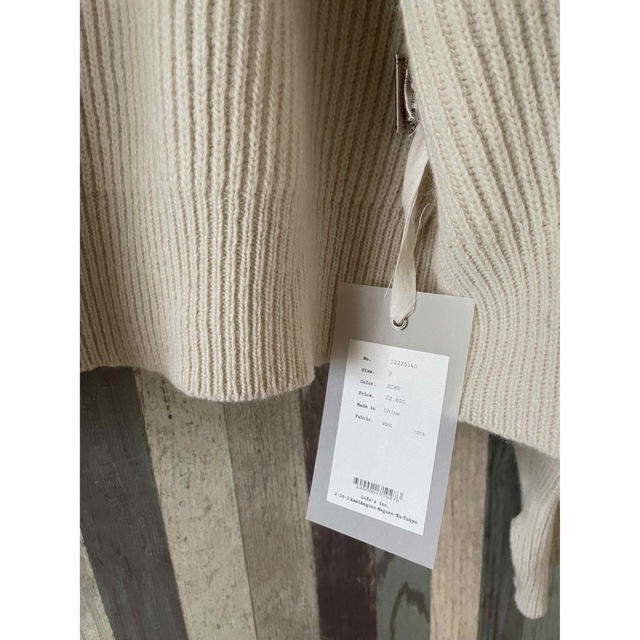 新品未使用　todayful Washedwool Zip Knitニット/セーター