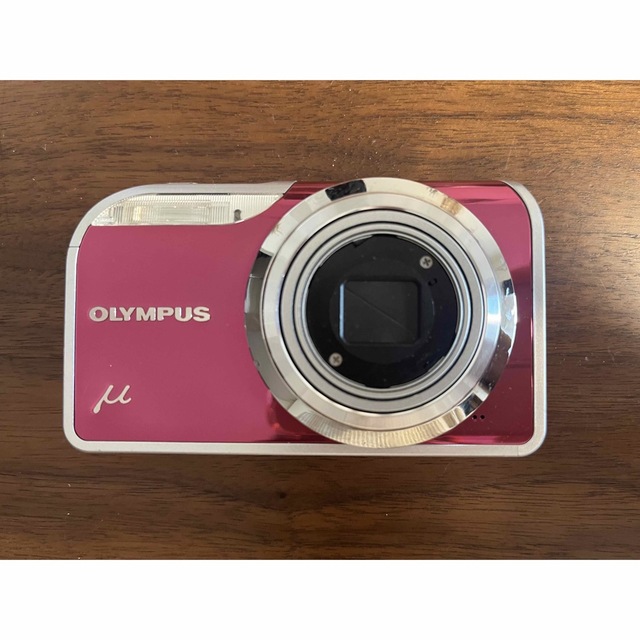OLYMPUS オリンパス μ5000 1200万画素 5倍 ピンクカメラ