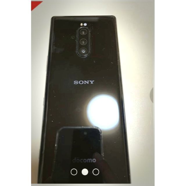 Xperia(エクスペリア)の【オマケ付き】Xperia１ SO-03L ブラック SIMフリー (画面焼け) スマホ/家電/カメラのスマートフォン/携帯電話(スマートフォン本体)の商品写真