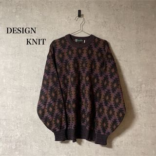 DESIGN KNIT デザインニット セーター 古着(ニット/セーター)