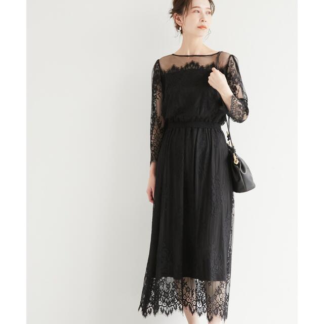 Rope' Picnic(ロペピクニック)の【Mon E’toile】レースDRESS レディースのワンピース(ロングワンピース/マキシワンピース)の商品写真