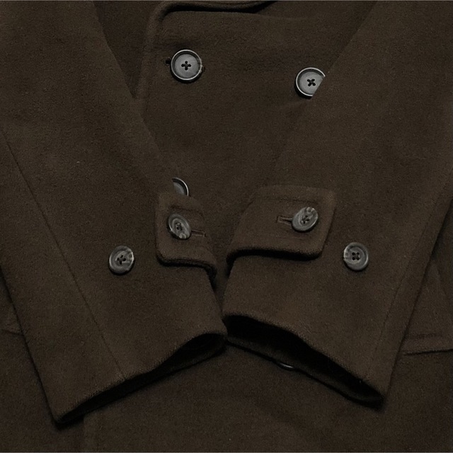Ralph Lauren(ラルフローレン)のラルフローレン 王道ピーコート ブラウン ウールカシミヤ サイズ11 メンズのジャケット/アウター(ピーコート)の商品写真