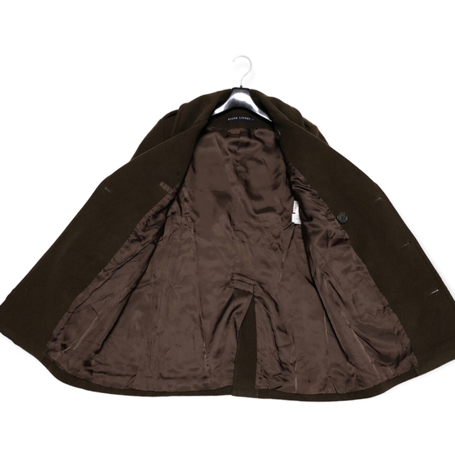 Ralph Lauren(ラルフローレン)のラルフローレン 王道ピーコート ブラウン ウールカシミヤ サイズ11 メンズのジャケット/アウター(ピーコート)の商品写真