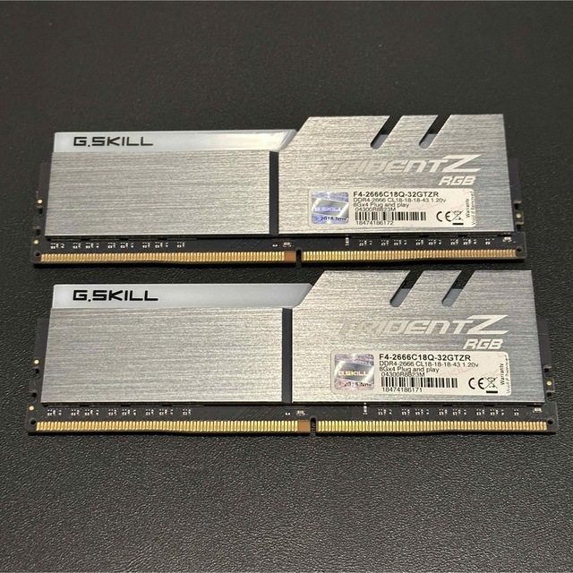 TridentZ DDR4-21300 8GB 4枚セット スマホ/家電/カメラのPC/タブレット(PCパーツ)の商品写真