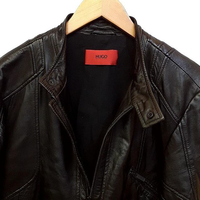 ヒューゴボス HUGO BOSS ラムレザージャケット 20-22102713