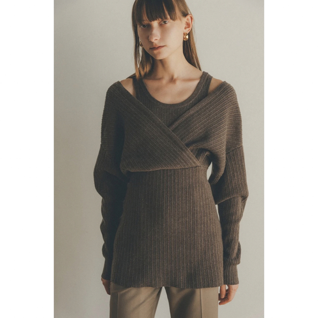 CLANE CACHE COEUR LAYER KNIT TOPS ニット