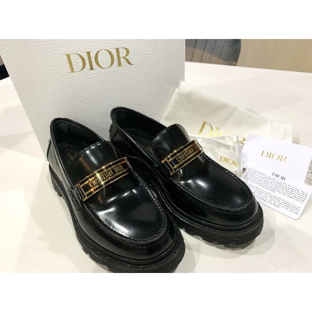 最高の品質 Dior 1/2 ディオール ローファー ブラッシュカーフ