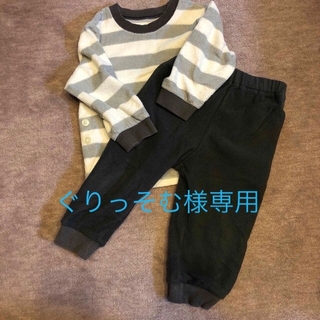 ユニクロ(UNIQLO)のUNIQLO 子供用パジャマ上下セット　サイズ80(パジャマ)