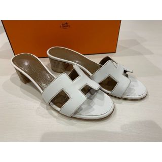 Hermes - 【新品同様】エルメス オアジス レザー サンダル 35 1/2