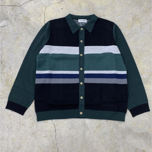 メンズTTT_MSW 22aw Border knit Cardigan