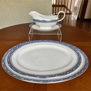 エインズレイ(Aynsley China)の【レア美品】エインズレイ★ブルーミスト★パーティセット(食器)