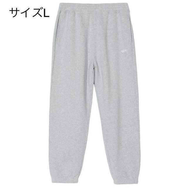 メンズ【新品】stussy スウェット　パンツ　サイズL グレー