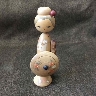 草津温泉　土産　木　人形　こけし　工芸品(置物)