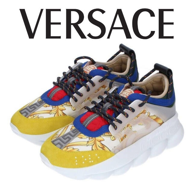 B系☆11月限定☆ VERSACE チェーンリアクション　スニーカー　バロッコ