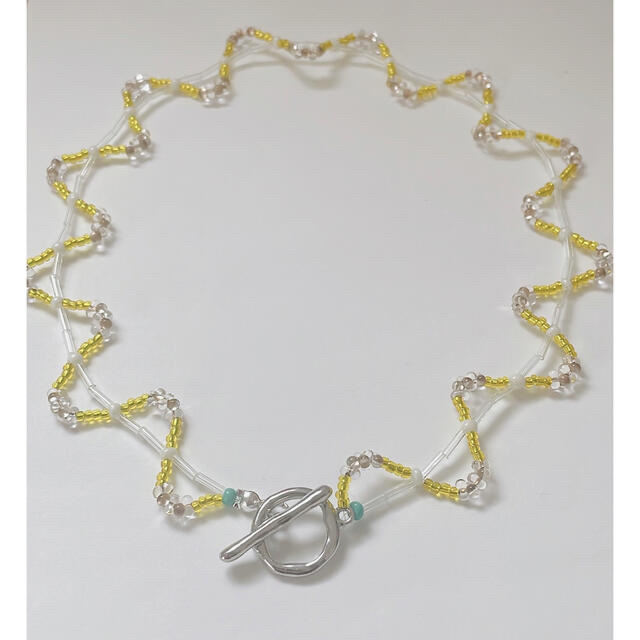 ZARA(ザラ)のno.140新作uneune beads choker ハンドメイドのアクセサリー(ネックレス)の商品写真
