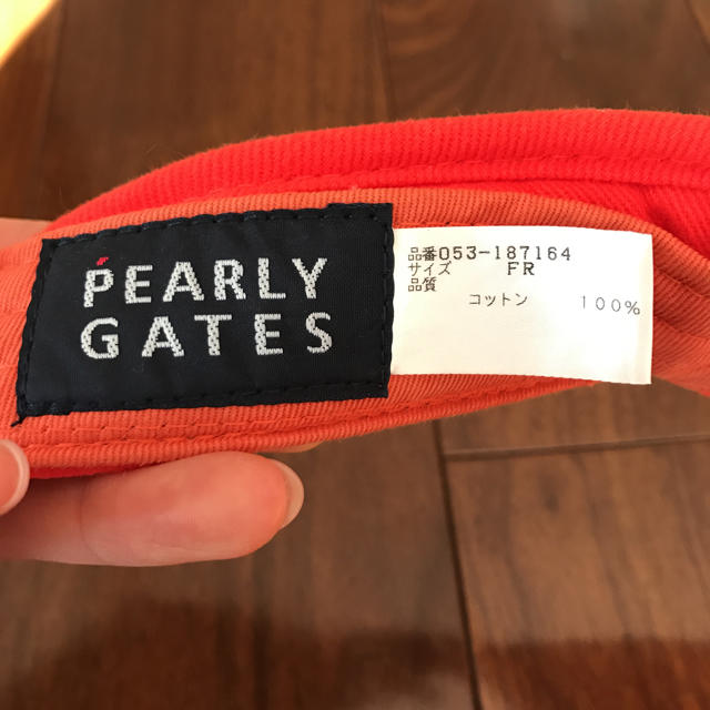 PEARLY GATES(パーリーゲイツ)のパーリゲイツ サンバイザー メンズの帽子(サンバイザー)の商品写真