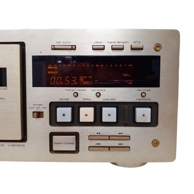 送料込】 TEAC ティアック V-6030S カセットデッキ ジャンク 送料無料