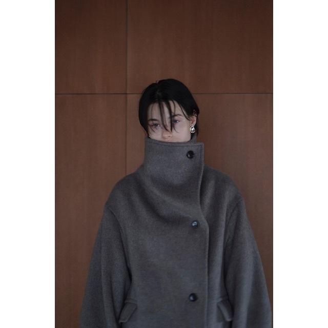 CLANE(クラネ)の新品タグ付  UP NECK OVER DOUBLE COAT  レディースのジャケット/アウター(ロングコート)の商品写真