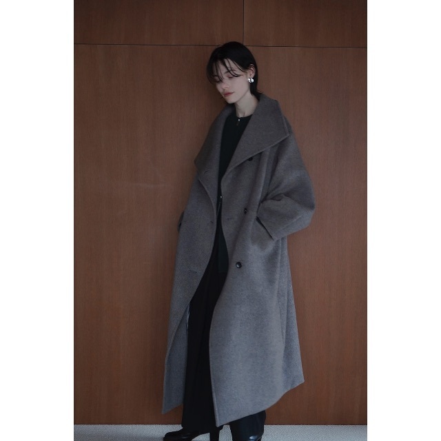 CLANE(クラネ)の新品タグ付  UP NECK OVER DOUBLE COAT  レディースのジャケット/アウター(ロングコート)の商品写真