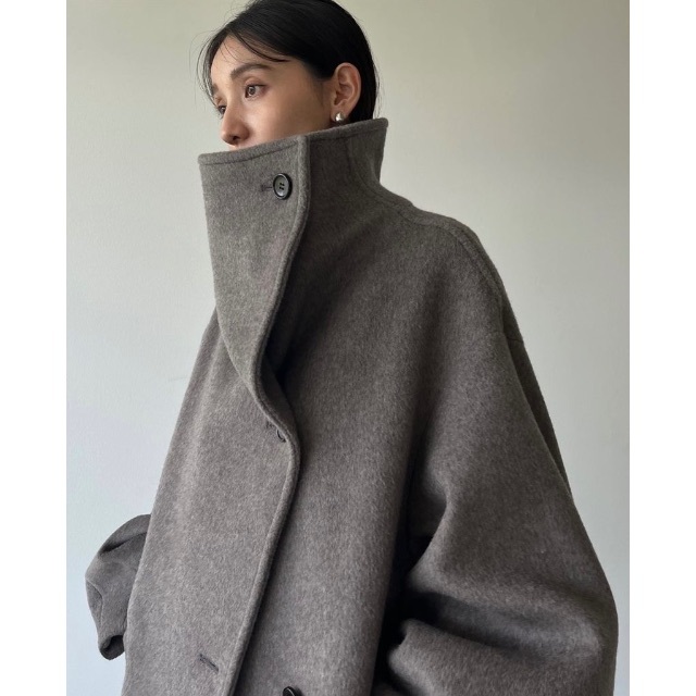 CLANE(クラネ)の新品タグ付  UP NECK OVER DOUBLE COAT  レディースのジャケット/アウター(ロングコート)の商品写真