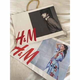 安室奈美恵 H&M ショッパー　ショップ袋　紙袋(ショップ袋)