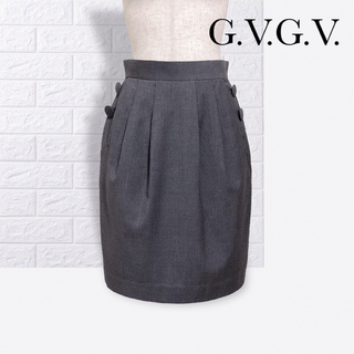 ジーヴィジーヴィ(G.V.G.V.)のG.V.G.V. タック スカート ジーヴィジーヴィ(ひざ丈スカート)