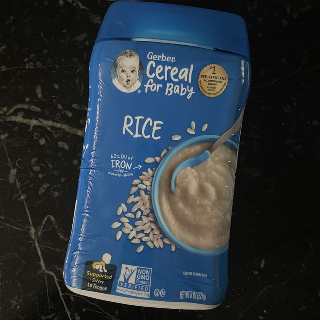 Gerber(ガーバー)のライスシリアル　Gerber cereal RICE キッズ/ベビー/マタニティの授乳/お食事用品(その他)の商品写真