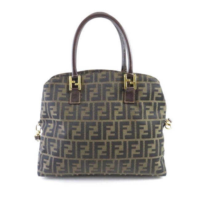 高品質の人気 FENDI - FENDI フェンディ ズッカ 2WAYバッグ ブラウン系