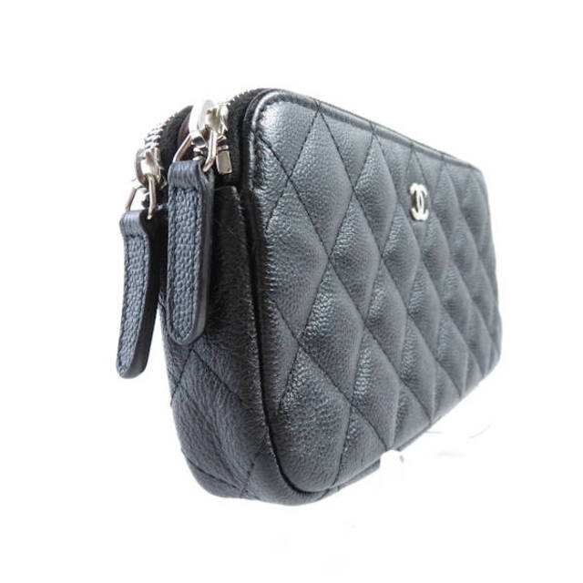 CHANEL(シャネル)のCHANEL シャネル マトラッセ キャビアスキン チェーンウォレット ショルダー シルバー金具 AY2818W メンズのファッション小物(ウォレットチェーン)の商品写真