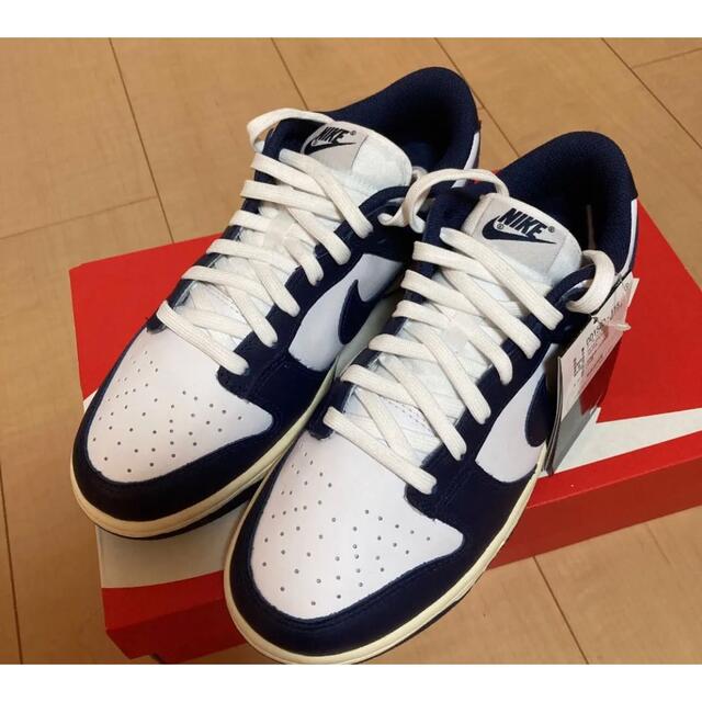 NIKE WMNS DUNK LOW Vintage Navy - スニーカー