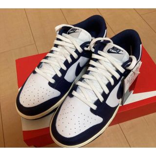 ナイキ(NIKE)のNIKE WMNS DUNK LOW Vintage Navy(スニーカー)