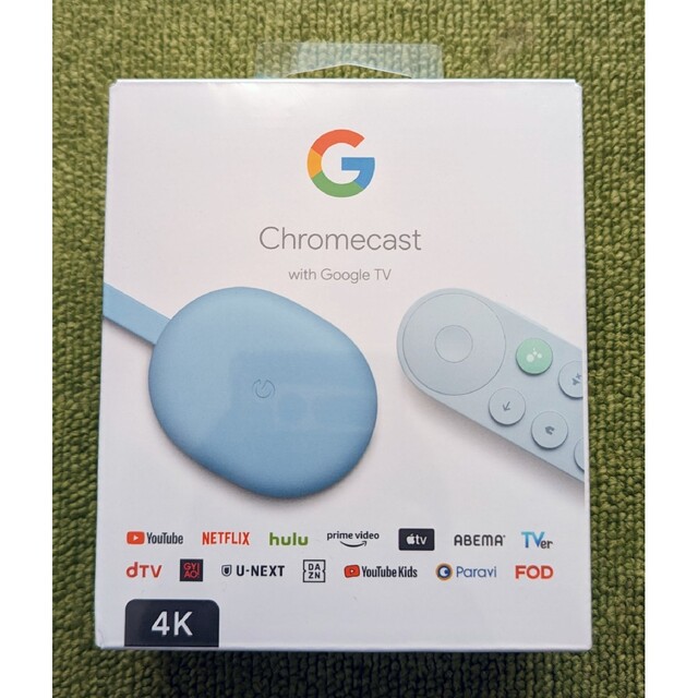 新品 未開封 Google Chromecast with TV 4K Sky スマホ/家電/カメラのテレビ/映像機器(その他)の商品写真