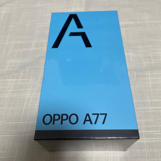 スマートフォン本体【新品未使用】OPPO A77 128GB（ブラック）