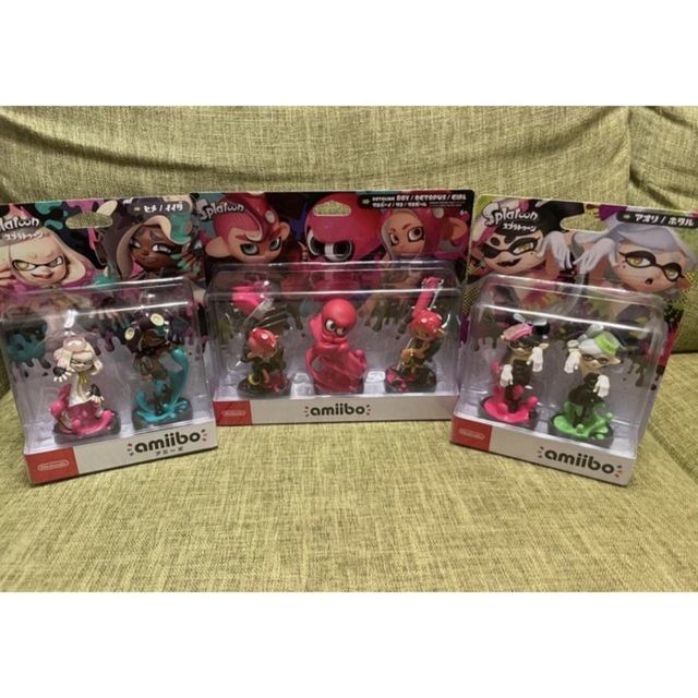 amiibo スプラトゥーン3トリプルセットとスプラトゥーン2ヒメ・イイダ-