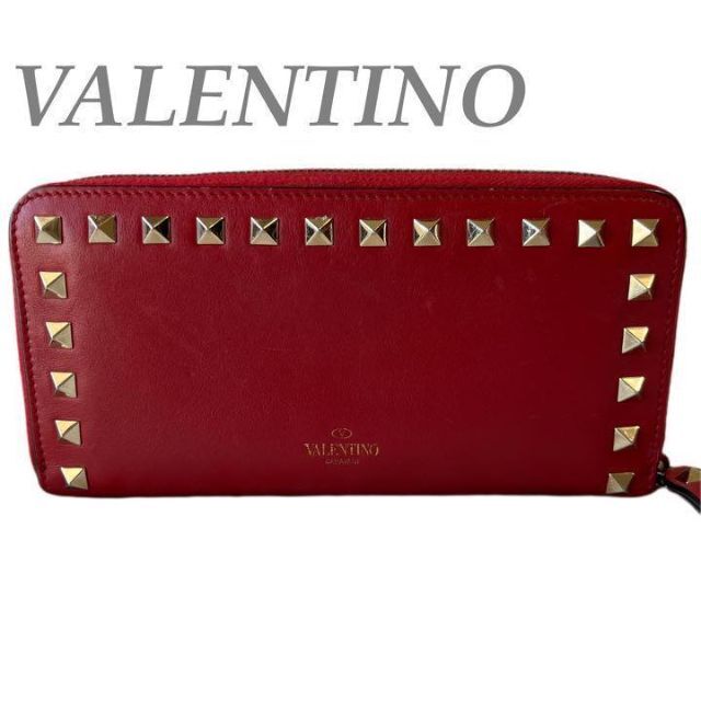 VALENTINO ガラヴァーニ　スタッズ　長財布