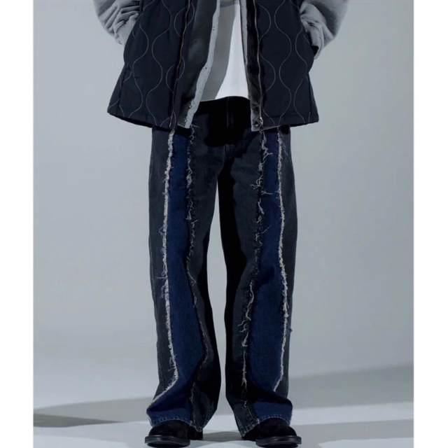 Jieda(ジエダ)のJieDa SWITCHING OVER DENIM PANTS 22AW  メンズのパンツ(デニム/ジーンズ)の商品写真