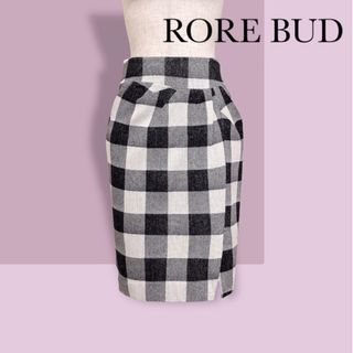 ローズバッド(ROSE BUD)のROSE BUD チェック タイト スカート(ひざ丈スカート)