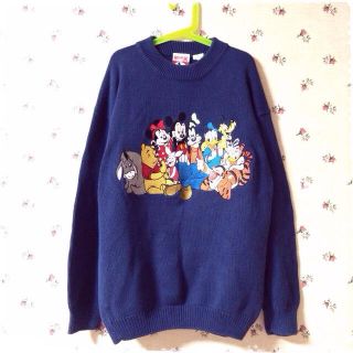 DISNEY刺繍ヴィンテージニット(ニット/セーター)
